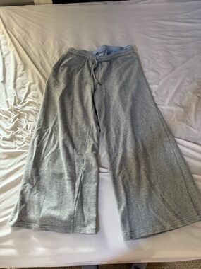 Future Collective Gray wide leg Sweatpants dress pants waist